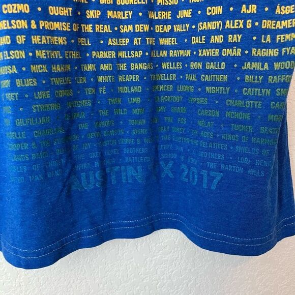 Aviator Nation Blue Austin City Limits 2017 Tank Top Unisex Size Medium - Picture 6 of 6